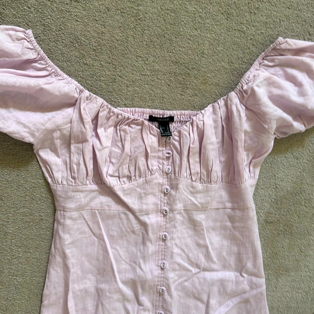 Lavender midi dress, forever 21
